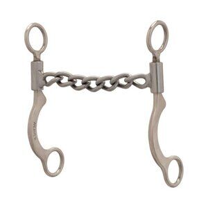 Weaver Leather Pro Series Short 6-1/2" Cheek Sweet Iron Chain Bit